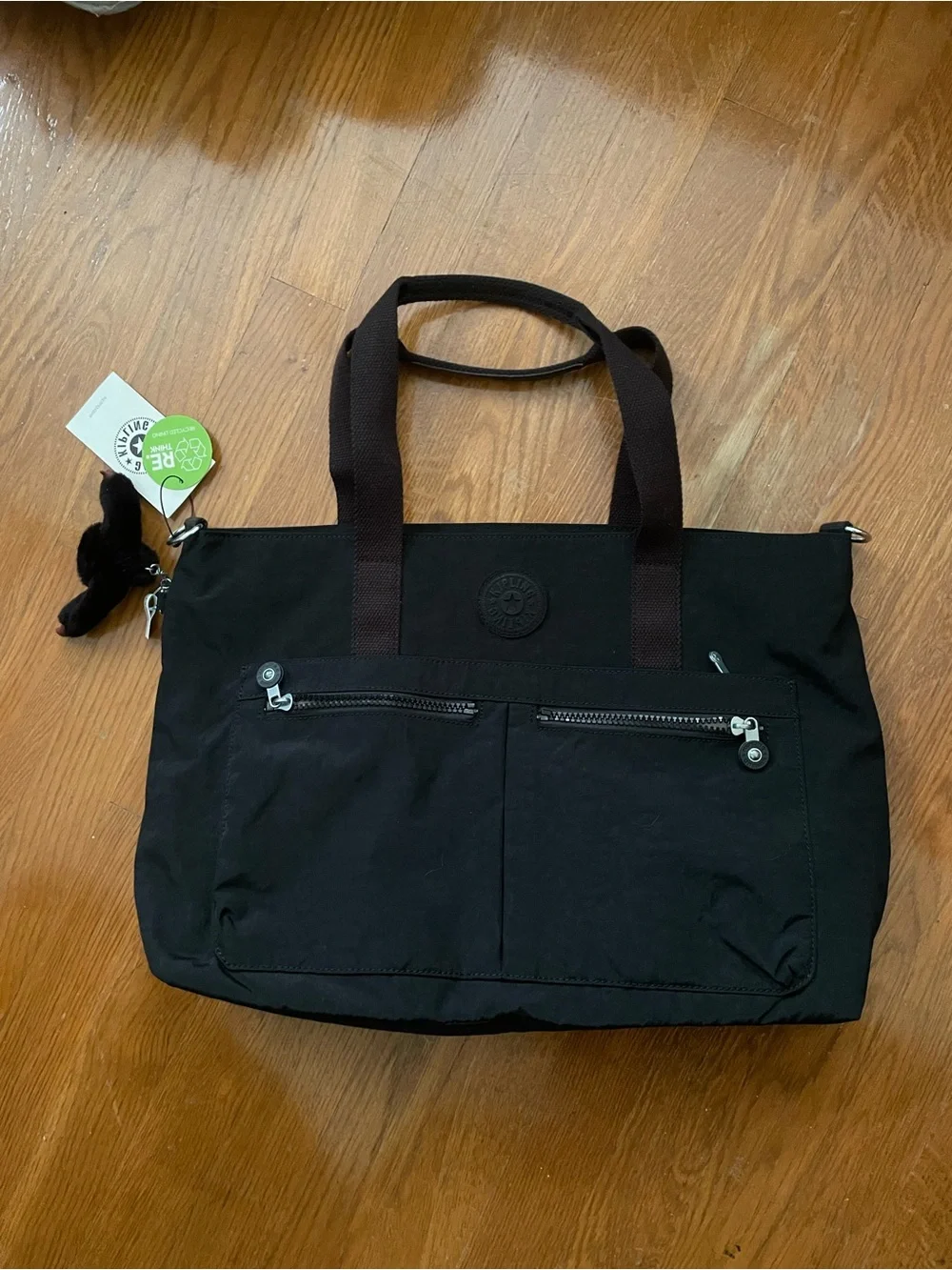 Kipling Black Work Bag with Shoulder Strap